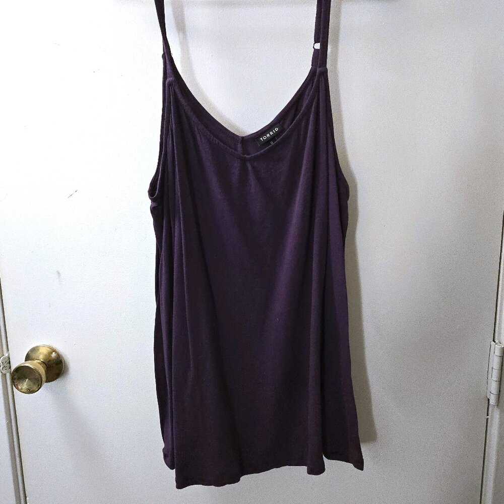 Torrid Size 0 Dark Purple SUPER Soft Swing Cami